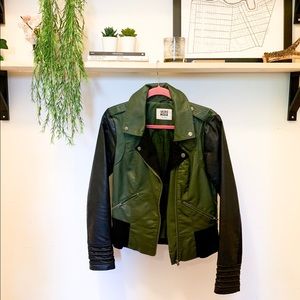 Faux leather jacket